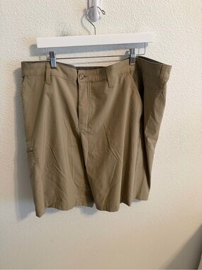 Weatherproof Men's Flat Front Khaki Shorts - Tan
